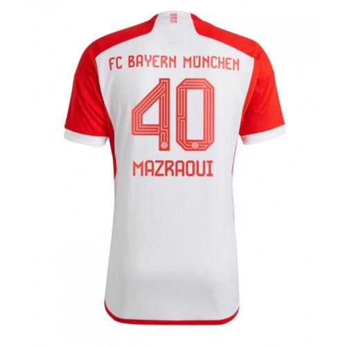 Fotbalové Dres Bayern Munich Noussair Mazraoui #40 Domácí 2023-24 Krátký Rukáv